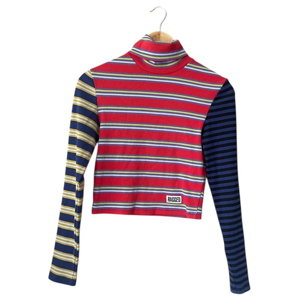 The Ragged Priest Multicolor Striped Long Sleeve Sweater